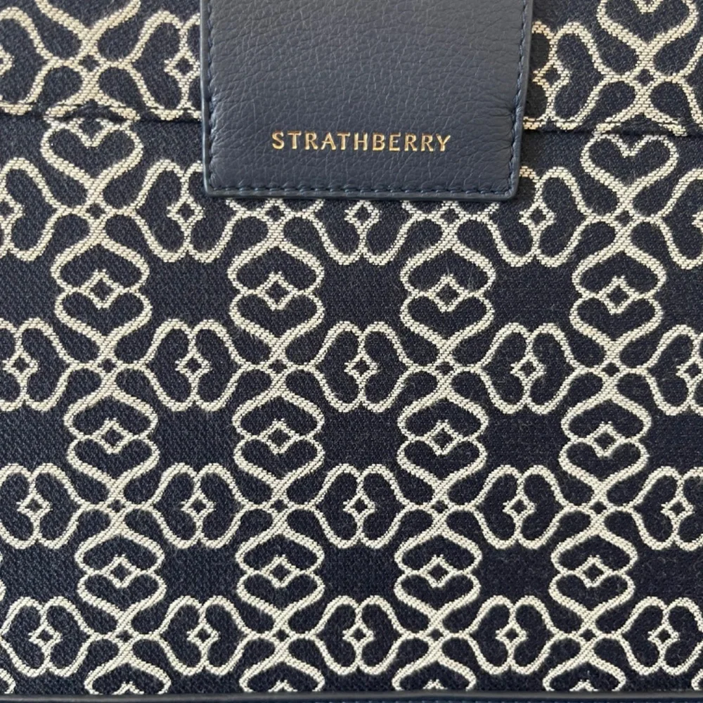 Strathberry Crescent Shoulder Leather & Monogram Bag - Picture 5 of 6
